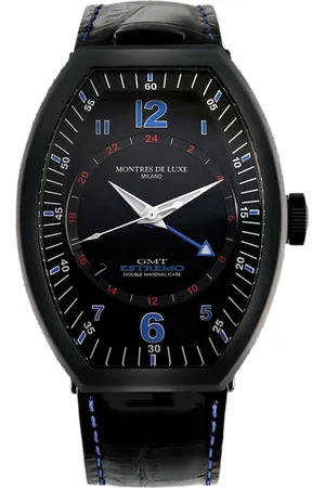 Montres De Luxe Mens Watch Leather - One Size