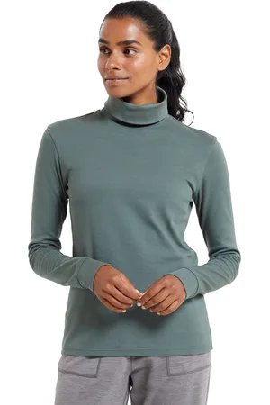 Mountain Warehouse Womens/Ladies Meribel Cotton Roll Neck Long-Sleeved Top - Size 10 UK