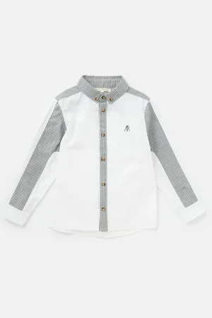 Angel & Rocket Boys Chase Stripe Smart Shirt - Size 6Y