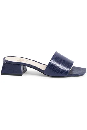 VERSACE 19V69 Womens Sandal Dark Blue Neper Night - Leather - Size UK 4