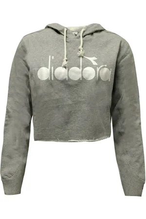 Diadora Cropped Womens Hoodie Textile - Size Medium