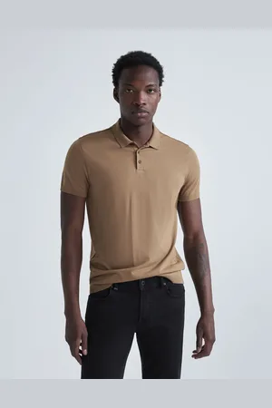 IKKS Mens Short Sleeve Polo Shirt - - Size Large