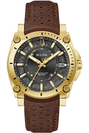 BULOVA Precisionist Icon Mens Watch 97B216 Leather (archived) - One Size