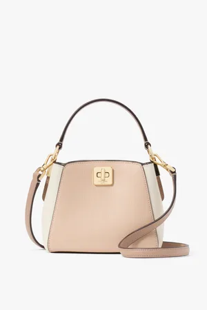 Kate Spade Womens Phoebe Colorblock Refined Grain Leather Mini Top Handle Crossbody - - One Size