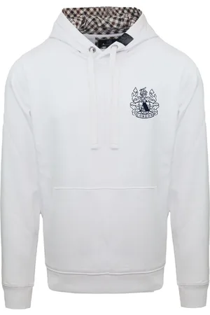 Aquascutum Mens Branded Hood Hoodie - Size Medium