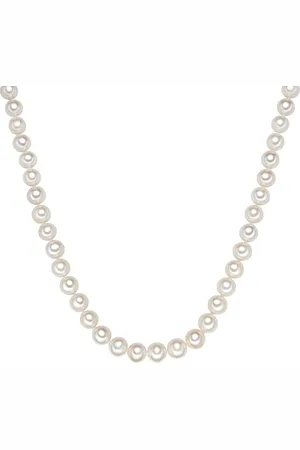 Valero Pearls Womens Female Fresh Water Cultured Pearl(s) Necklace - Sterling Silver - Size 45 cm