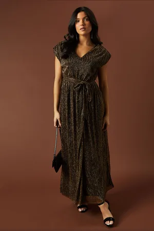 Oasis Womens Occasion Plisse Split Maxi Dress - - Size 8 UK