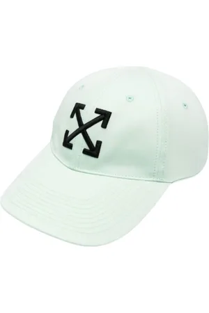 OFF-WHITE Womens Arrow Logo Baseball Cap Mint Hat Cotton - One Size