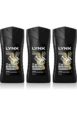 Lynx Mens 12-H Refreshing Fragrance Shower Gel Body Wash for Men, 3x225ml - One Size