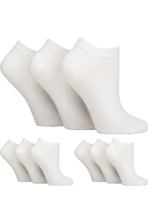 Gentle Grip Womens 9 Pairs Ladies Diabetic Trainer Socks