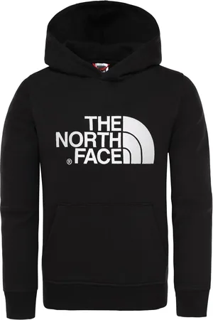 The North Face Childrens Unisex Kids Drew Peak Embroidery Hoodie Cotton - Size Small