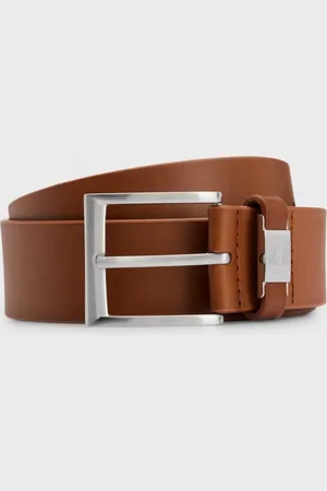 HUGO BOSS Connio Mens Leather Belt NOS - - Size 34 inches