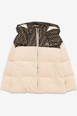Fendi Kids Unisex Down Padded Puffer Jacket in - Size 10Y