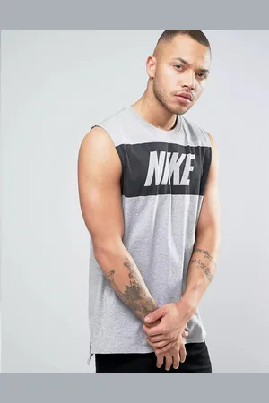Nike Mens Retro Logo Vest In Cotton - Size Small