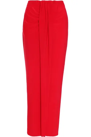 Quiz Womens Ruched Split Maxi Skirt - Size 8 UK