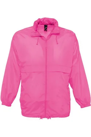 Sols Unisex Surf Windbreaker Lightweight Jacket (Neon ) Nylon - Size Medium