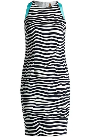 Conquista Womens Summer Striped Stretch Dress - - Size EU 36 (Womens)