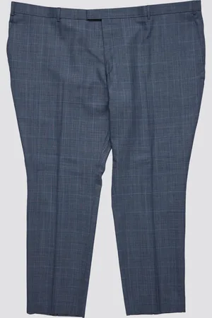 Racing Green Mens Check Wool Blend Suit Trousers - - Size 48 Regular