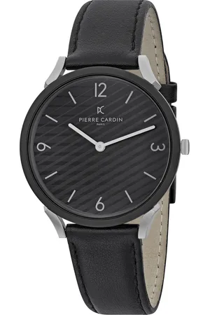 Pierre Cardin Pigalle Stripes Mens Watch CPI.2018 Leather - One Size