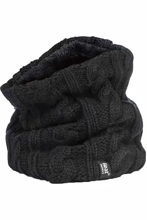 Heat Holders Womens - Ladies Thick Cable Knit Fleece Lined Neck Warmer - - One Size