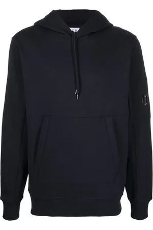 C.P. Company Mens Diagonal Raised Fleece Hoodie in Cotton - Size Small