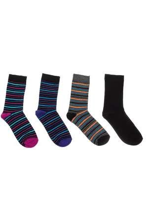 Kisses and Love Womens Pack-4 High-top socks with anti-pressure cuff KL2017M women - - One Size