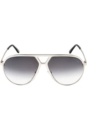 Tom Ford Mens Gradient Smoke Lens Shiny Palladium Sunglasses - One Size