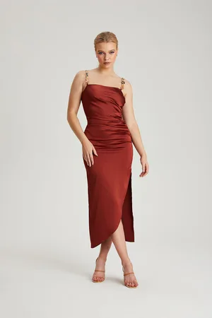 Urban Bliss Womens Satin Organic Chain Dress - Size 14 UK