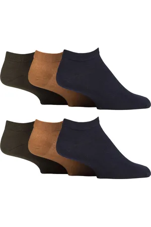 IOMI 6 Pack Mens Diabetic Trainer Socks
