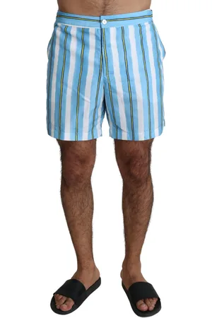 Dolce & Gabbana Mens Striped Expandable Swim Shorts - - Size 3XL