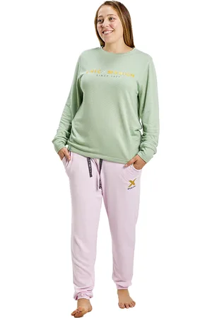 Munich Womens Long Sleeve Pajamas MUDP0300 - - Size Large