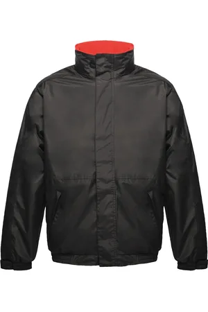 Regatta Mens Dover Waterproof Windproof Jacket (Black/Red) - - Size Medium