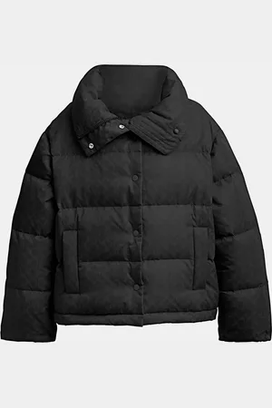Coach Womens Signature Jacquard Short Puffer - - Size X-Small