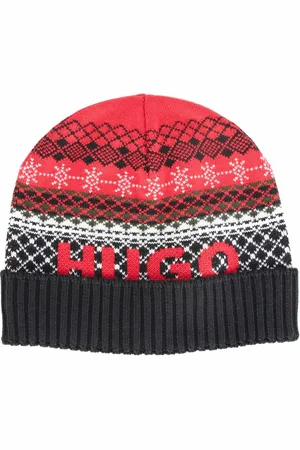 HUGO BOSS Mens Accessories Xoulu Beanie Hat in Cotton - One Size