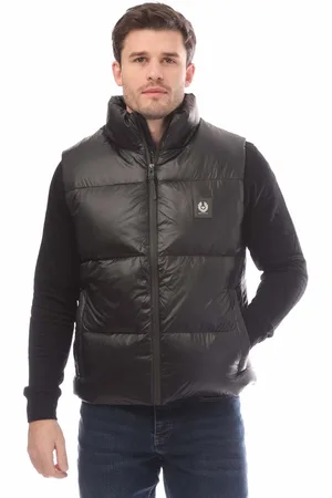 Belstaff Mens Down Filled Ripstop Resolve Gilet in material_Synthetic - Size Large
