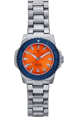 Nautis Mens Cortez Automatic Bracelet Watch w/Date - Stainless Steel - One Size