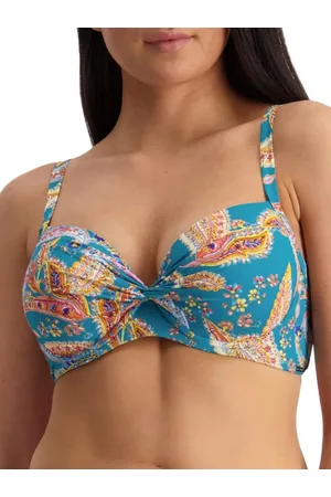 Moontide Womens Swimwear Cross Front Bikini Top - Polyamide - Size 32E