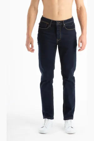 Luke 1977 Mens Freddie Fast Straight Leg Dark /Indigo Jeans - Size 32W/34L