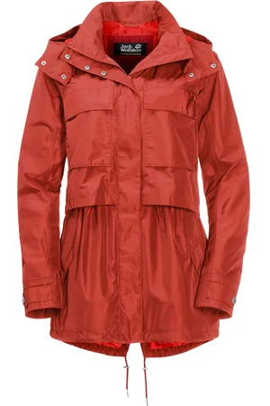 Jack Wolfskin Womens Ladies Rosamond Waterproof Windproof Parka Jacket - - Size 8 UK