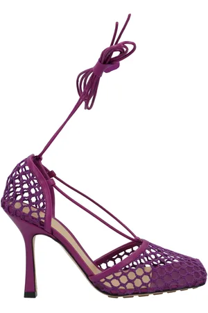 Bottega Veneta Womens Stretch Lace-Up Sandal Lamb Leather - Size UK 6
