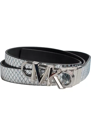 Michael Kors Womens Reversible Metallic Leather Thin Belt 558992 - - Size Small