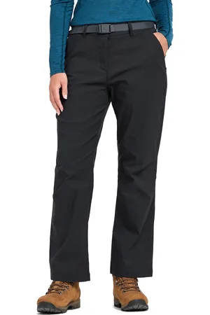 Brasher WoMens Stretch Water Repellant Walking & Hiking Trousers with Built in Belt - Polyamide - Size 14 UK