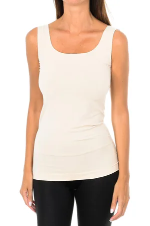 Intimidea Womens Empire Tank Top Round Neck 210150 - - Size Small/Medium