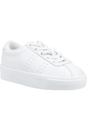 Superga 2843 Kids Club S Vegan Leather Childrens Unisex Summer - - Size UK 6 Infant