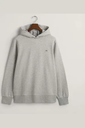 GANT Mens Embroidered Archive Shield Hoodie in Cotton - Size 2XL