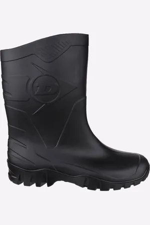Dunlop Dee Calf Length Wellington Unisex - - Size UK 10