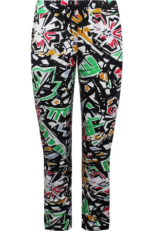 Vans Off The Wall Drawstring Waist Multicoloured Womens Printed Pants V5IZBLK - Viscose - Size X-Small