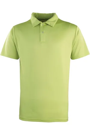 Premier Unisex Adult Coolchecker Pique Polo Shirt (Lime) - - Size 2XL