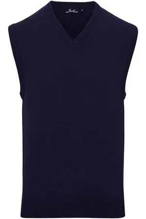 Premier Mens Knitted Sleeveless Sweater Vest - Size 4XL