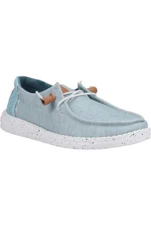 Hey dude Wendy Heathered Slub Tropical Linen/Lyocell/Cotton WoMens Loafers - Size UK 7